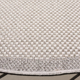Safavieh Sisal All-Weather 6'-7" x 6'-7" Rug in Ivory / Grey