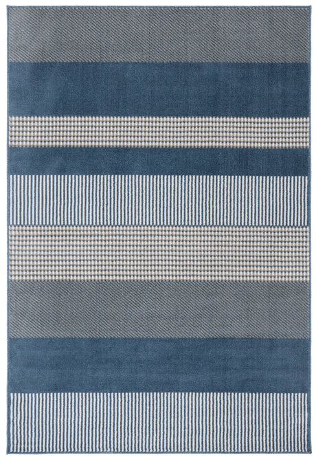 Safavieh Pyramid 4'-5" x 6'-5" Rug in Navy / Ivory