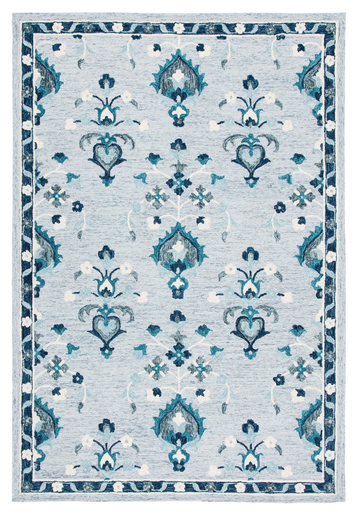Safavieh Metro 4'-0" x 6'-0" Rug in Blue / Ivory