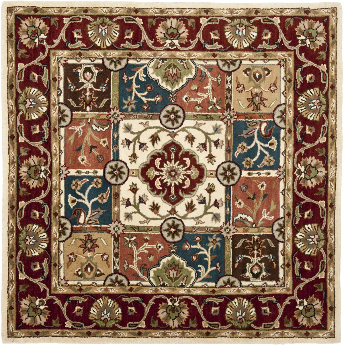 Safavieh Heritage 6'-0" x 6'-0" Rug in Multi / Red