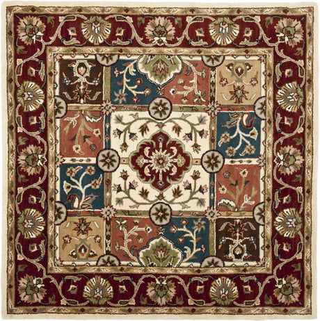 Safavieh Heritage 6'-0" x 6'-0" Rug in Multi / Red