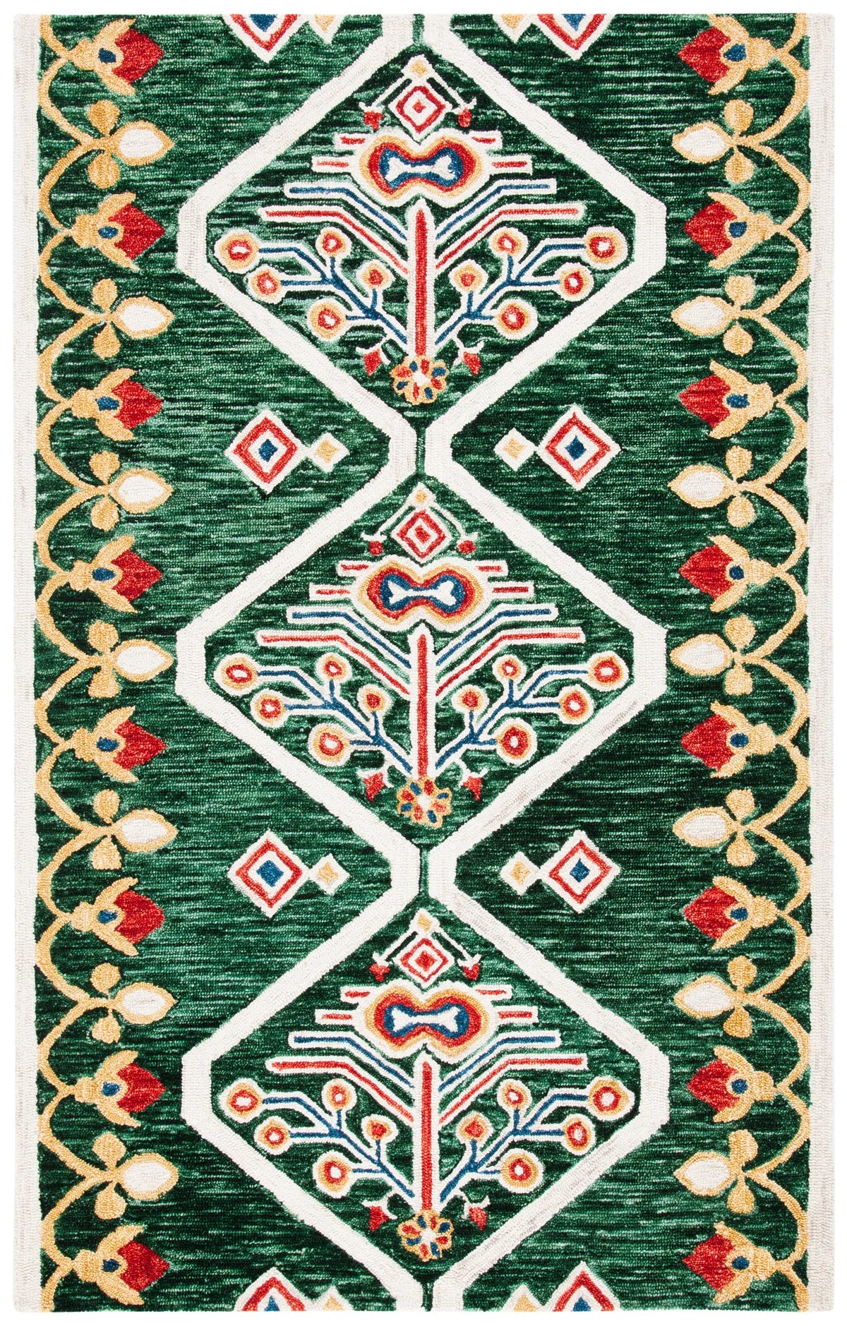 Safavieh Aspen 4'-0" x 6'-0" Rug in Green / Ivory