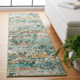Safavieh Madison 2'-2" x 8'-0" Rug in Green / Rust