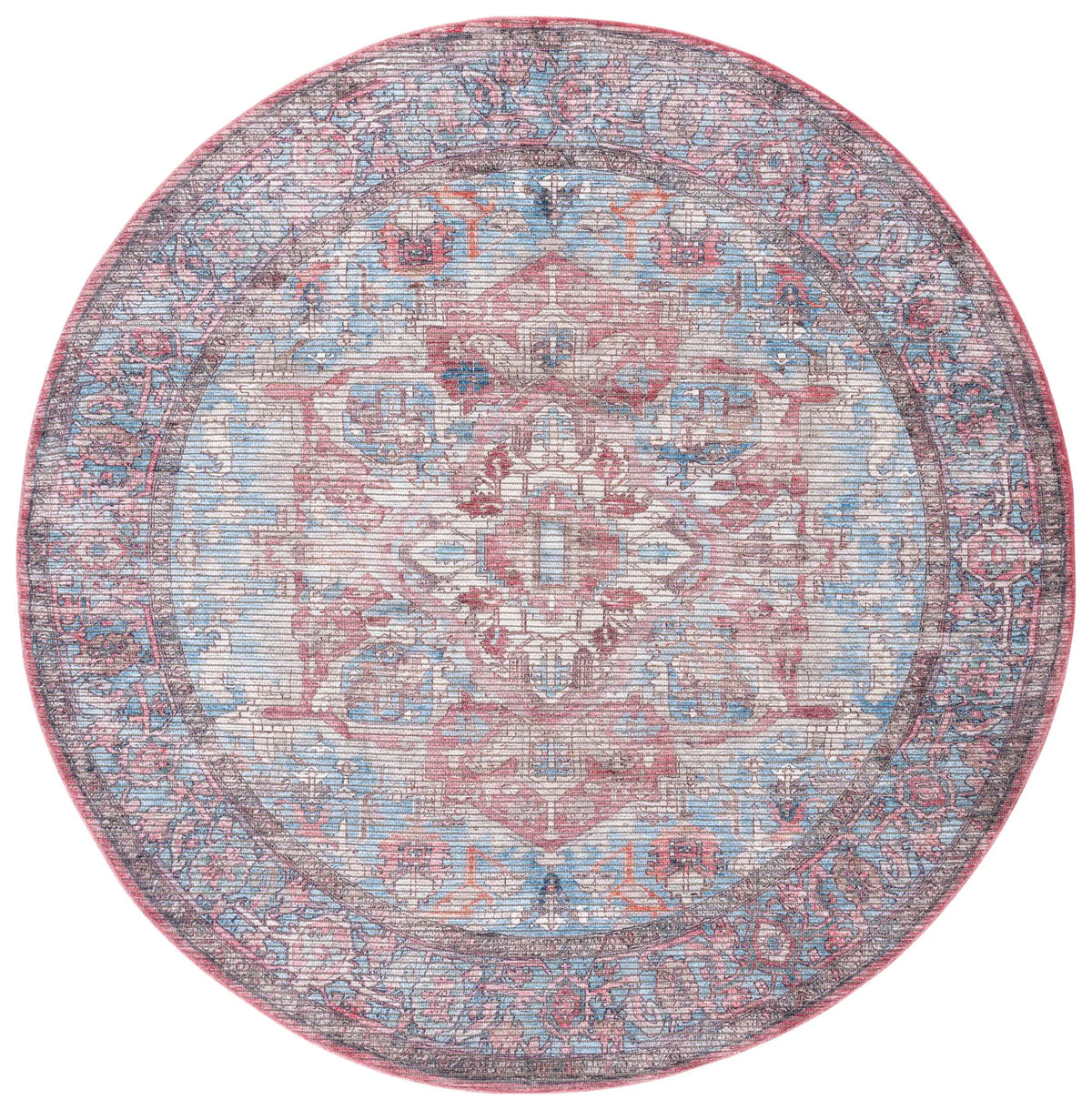Safavieh Serapi 6'-7" x 6'-7" Rug in Blue / Rust