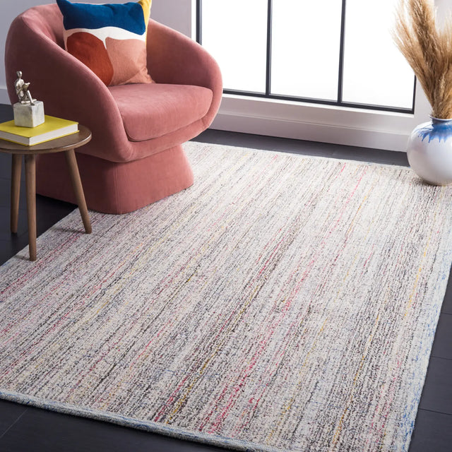 Safavieh Abstract 4'-0" x 6'-0" Rug in Red / Ivory