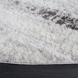 Safavieh Berber Shag 7'-0" x 7'-0" Rug in Grey / Dark Grey