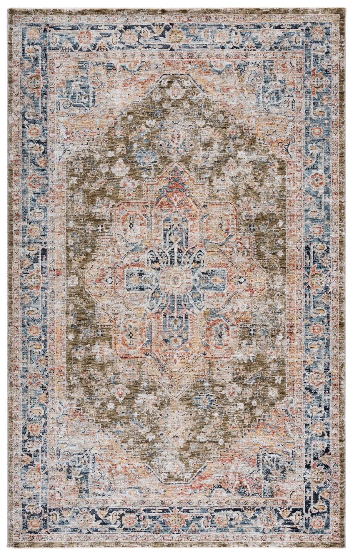 Safavieh Silverado 4'-0" x 6'-0" Rug in Sage / Blue