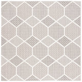 Safavieh Global 6'-7" x 6'-7" Rug in Grey / Ivory