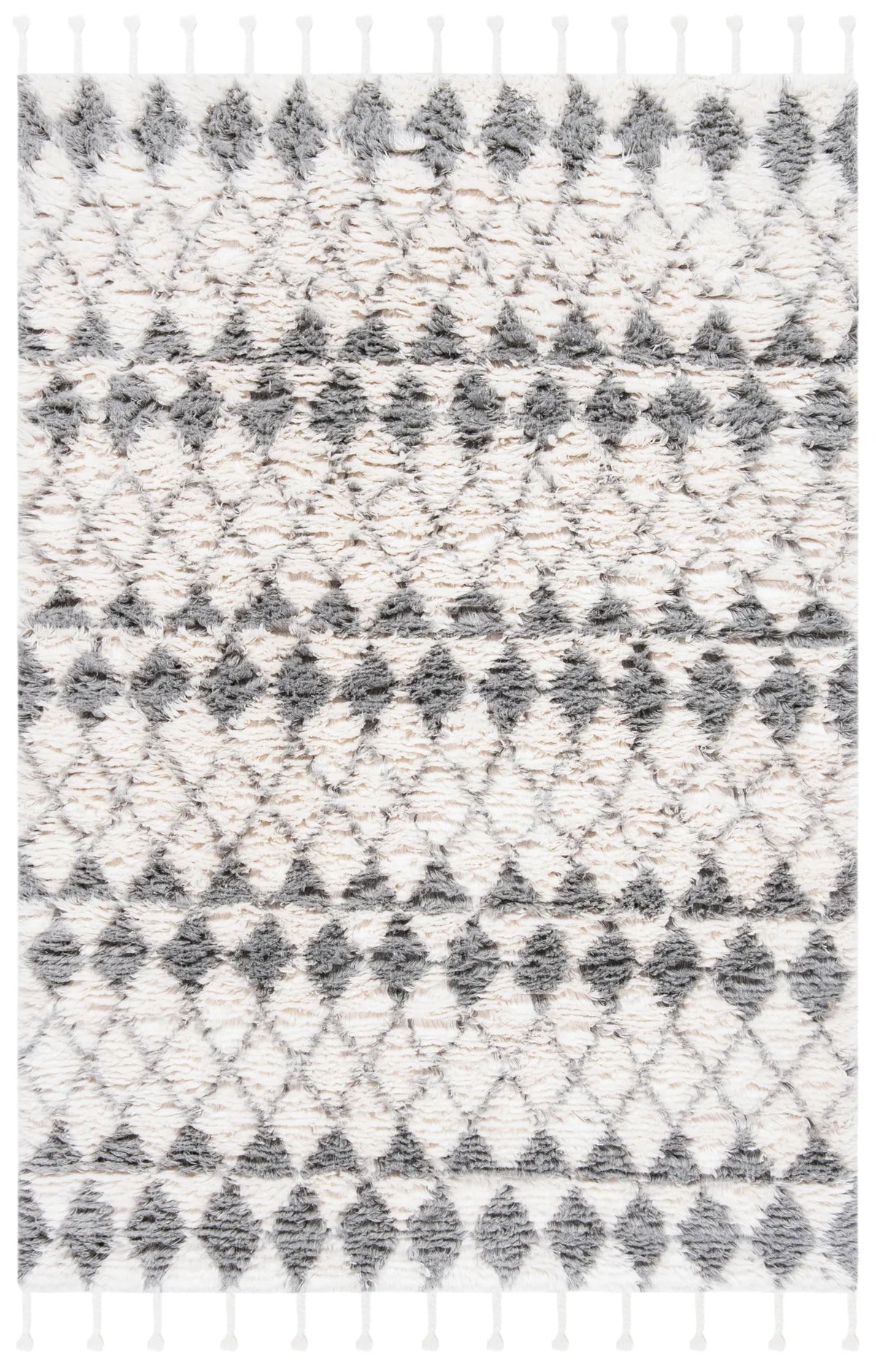 Safavieh Casablanca 4'-0" x 6'-0" Rug in Ivory / Grey