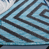 Safavieh Cabana 6'-5" x 6'-5" Rug in Aqua / Navy