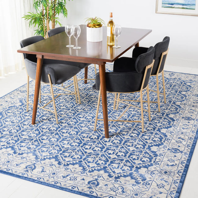 Safavieh Brentwood 10'-0" x 13'-0" Rug in Navy / Light Grey