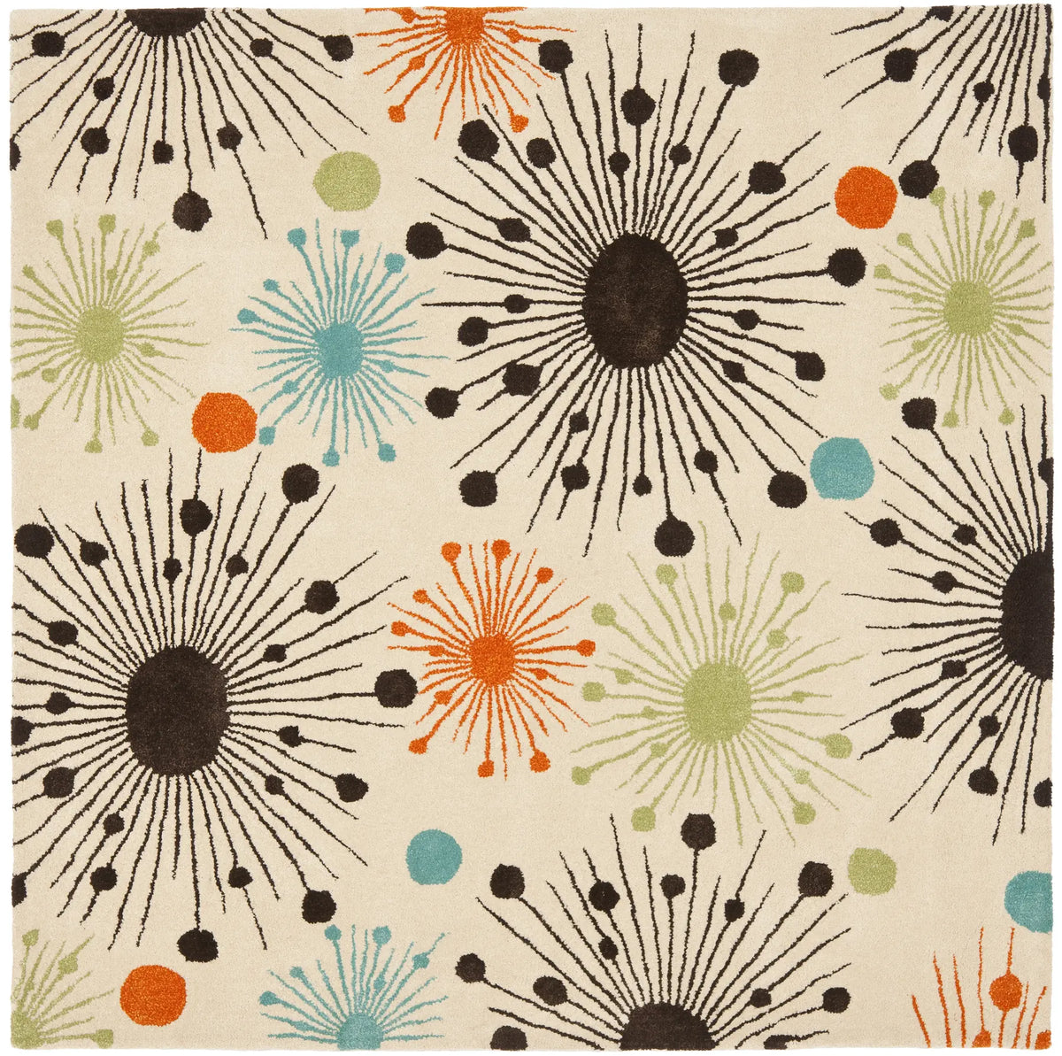 Safavieh Soho 6'-0" x 6'-0" Rug in Ivory / Multi