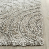 Safavieh South Beach Shag 2'-3" x 8'-0" Rug in Silver
