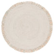 Safavieh Braided 5'-0" x 5'-0" Rug in Sage / Peach