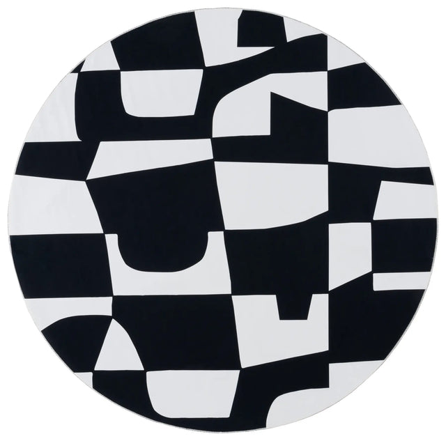 Safavieh Malibu 6'-0" x 6'-0" Rug in Ivory / Black