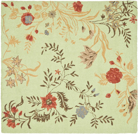 Safavieh Blossom 6'-0" x 6'-0" Rug in Light Green / Multi