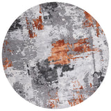 Safavieh Craft 5'-3" x 5'-3" Rug in Grey / Orange