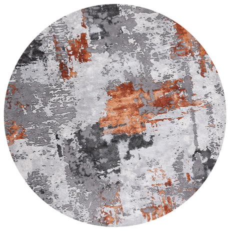 Safavieh Craft 5'-3" x 5'-3" Rug in Grey / Orange