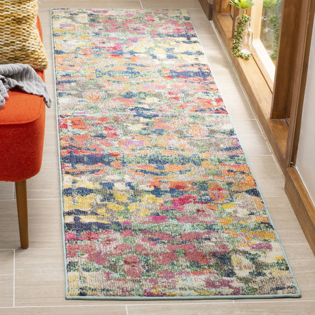 Safavieh Monaco 2'-2" x 8'-0" Rug in Green / Blue