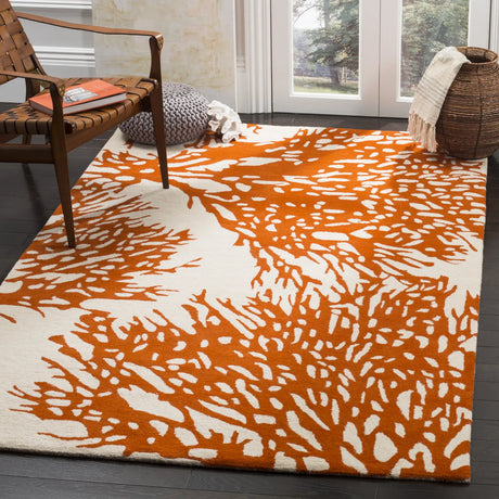 Safavieh Bella 4'-0" x 6'-0" Rug in Beige / Terracotta