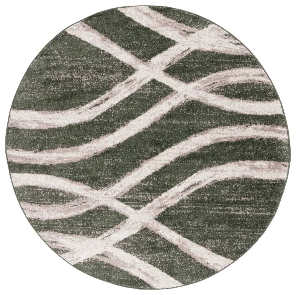 Safavieh Adirondack 6'-0" x 6'-0" Rug in Dark Green / Ivory