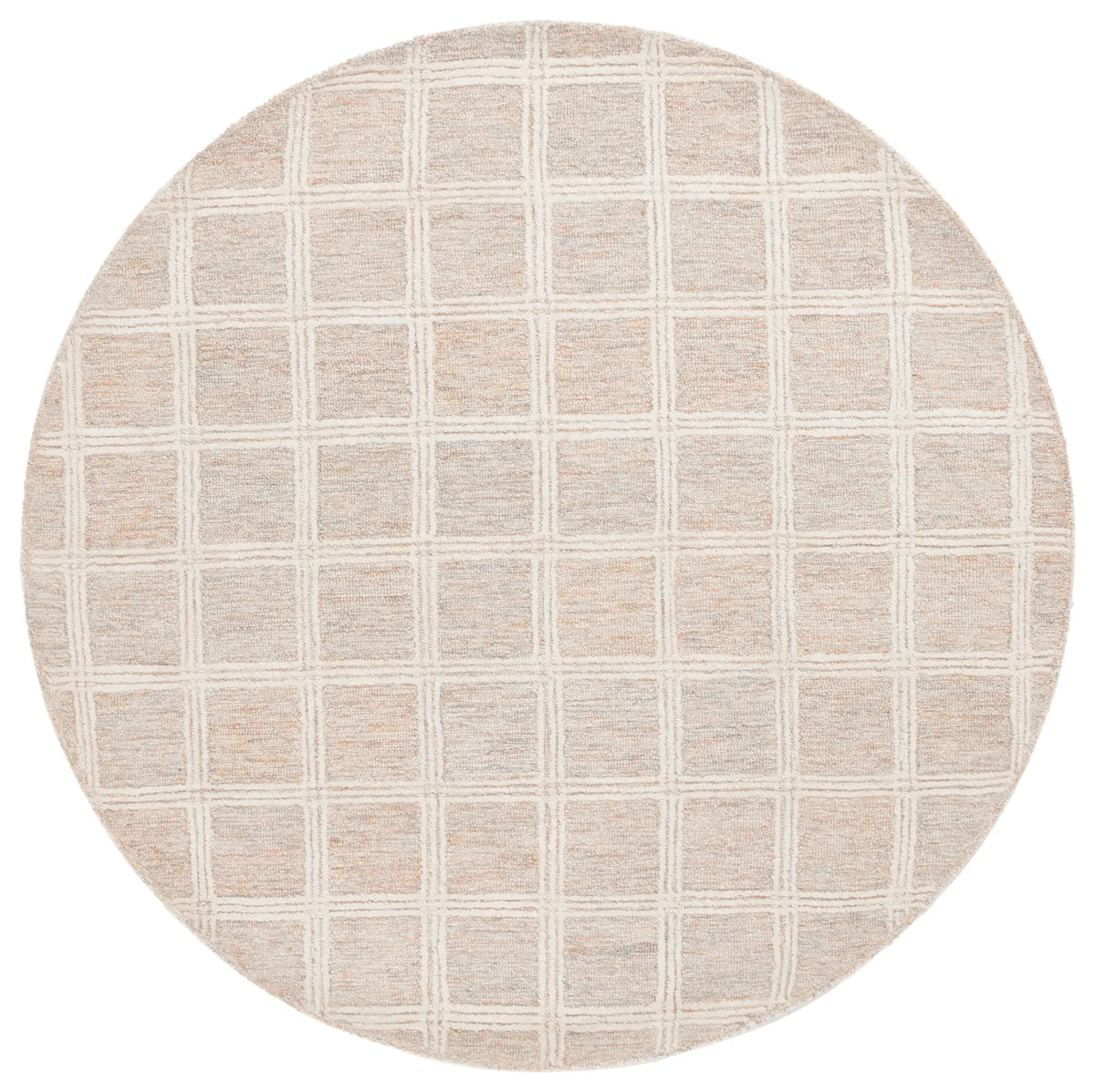 Safavieh Pine 6'-0" x 6'-0" Rug in Rust / Ivory