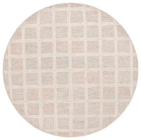 Safavieh Pine 6'-0" x 6'-0" Rug in Rust / Ivory