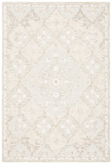 Safavieh Micro-Loop 4'-0" x 6'-0" Rug in Beige / Grey