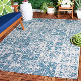 Safavieh Courtyard 5'-3" x 7'-7" Rug in Blue / Grey