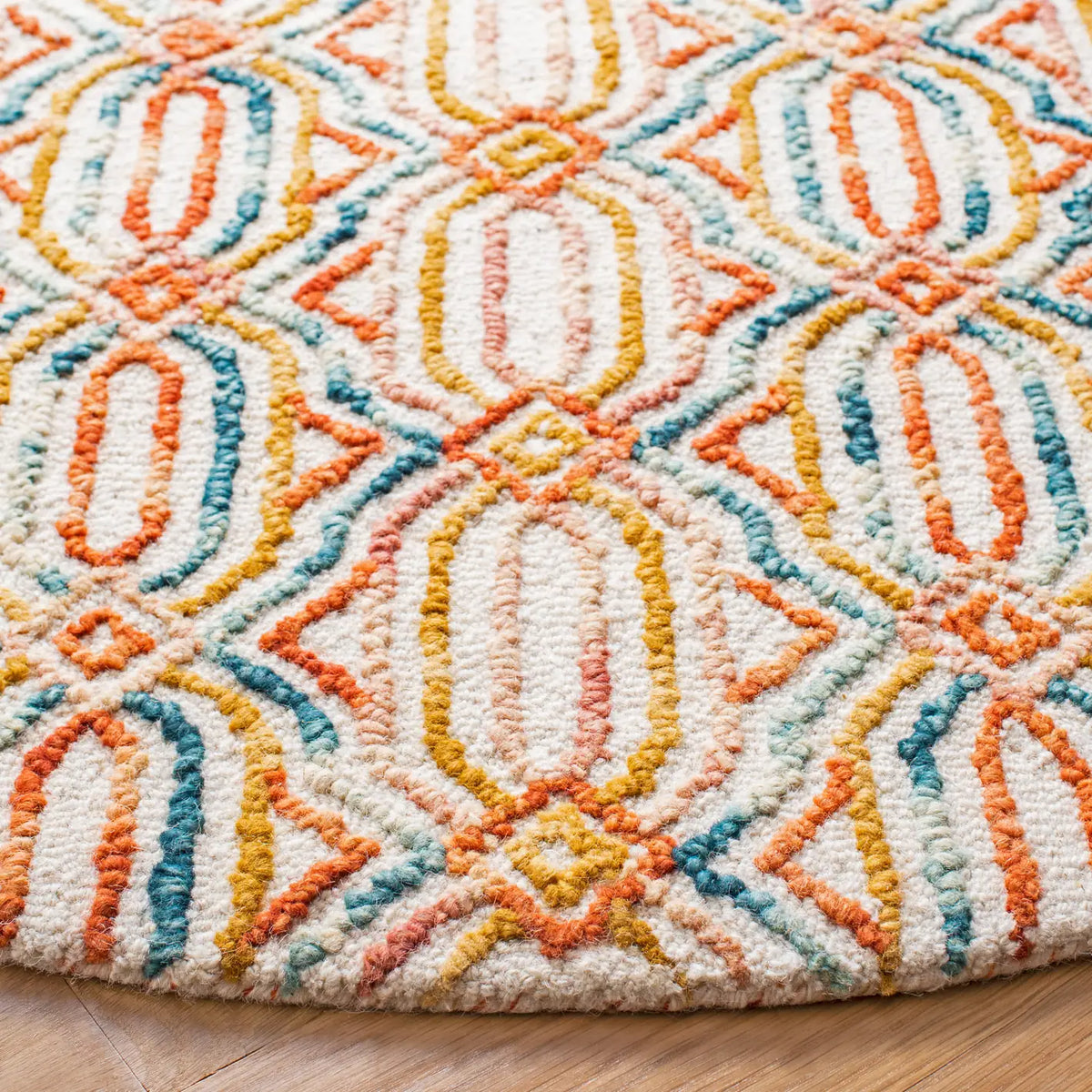 Safavieh Trace 6'-0" x 6'-0" Rug in Ivory / Navy