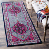 Safavieh Bellagio 2'-3" x 11'-0" Rug in Grey / Pink