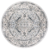 Safavieh Isabella 5'-3" x 5'-3" Rug in Dark Grey / Cream