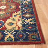 Safavieh Heritage 4'-0" x 6'-0" Rug in Red / Blue