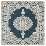 Safavieh Marbella 6'-0" x 6'-0" Rug in Dark Blue / Ivory
