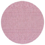Safavieh Courtyard 6'-7" x 6'-7" Rug in Ivory / Red