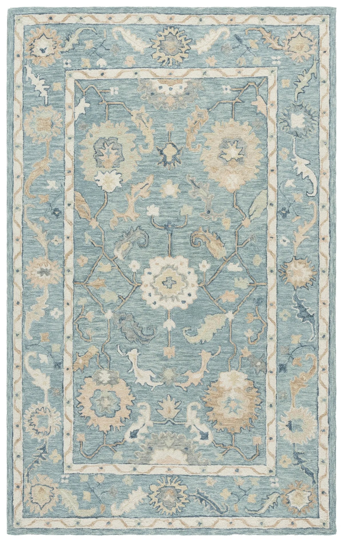 Safavieh Metro 4'-0" x 6'-0" Rug in Blue / Ivory