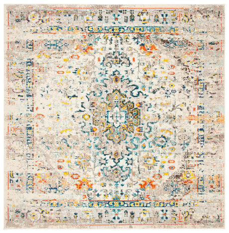 Safavieh Madison 6'-7" x 6'-7" Rug in Cream / Blue