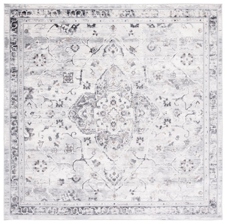 Safavieh Shivan 100 6'-7" x 6'-7" Rug in Ivory / Grey