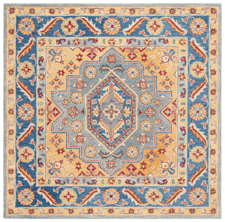 Safavieh Antiquity 6'-0" x 6'-0" Rug in Blue / Gold
