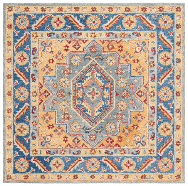 Safavieh Antiquity 6'-0" x 6'-0" Rug in Blue / Gold