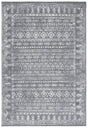 Safavieh Tulum 4'-0" x 6'-0" Rug in Dark Grey / Ivory