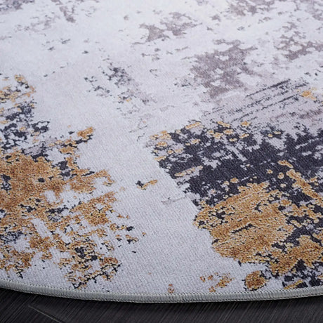Safavieh Tacoma 6'-0" x 6'-0" Rug in Grey / Gold