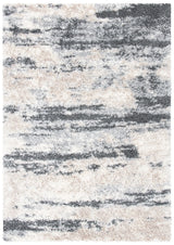 Safavieh Fontana Shag  800 4'-0" x 6'-0" Rug in Grey / Ivory