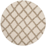 Safavieh Sgd-Dallas Shag 6'-0" x 6'-0" Rug in Ivory / Beige