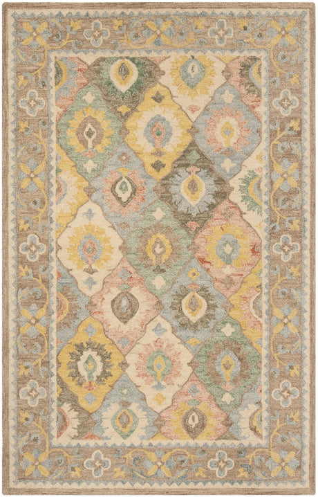 Safavieh Suzani 5'-0" x 8'-0" Rug in Ivory / Multi