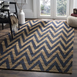 Safavieh Organic 5'-0" x 8'-0" Rug in Blue / Natural