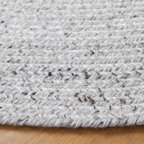Safavieh Braided 5'-0" x 5'-0" Rug in Dark Grey / Light Grey