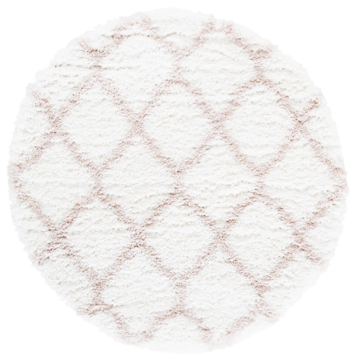 Safavieh Indie Shag 4'-0" x 4'-0" Rug in Ivory / Mushroom
