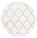 Safavieh Indie Shag 4'-0" x 4'-0" Rug in Ivory / Mushroom