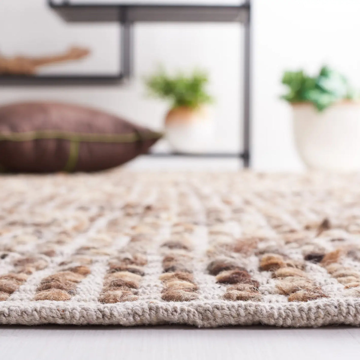 Safavieh Natura 4'-0" x 6'-0" Rug in Ivory / Taupe